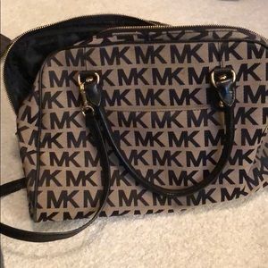 Black and Tan Michael Kors crossbody.